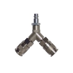 Kit Raccordi Aria Compressa Sdoppio Tubo Innesto Rapido Multipresa