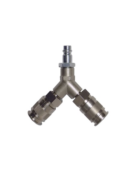Kit Raccordi Aria Compressa Sdoppio Tubo Innesto Rapido Multipresa