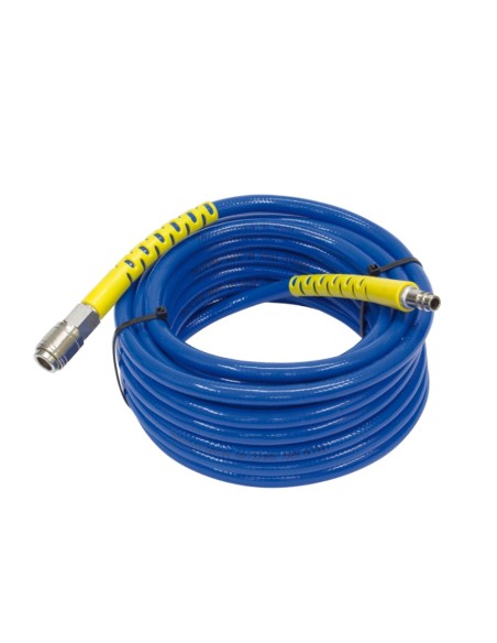 Tubo Aria Compressa retinato in PVC rinforzato raccordato Ø 15x10