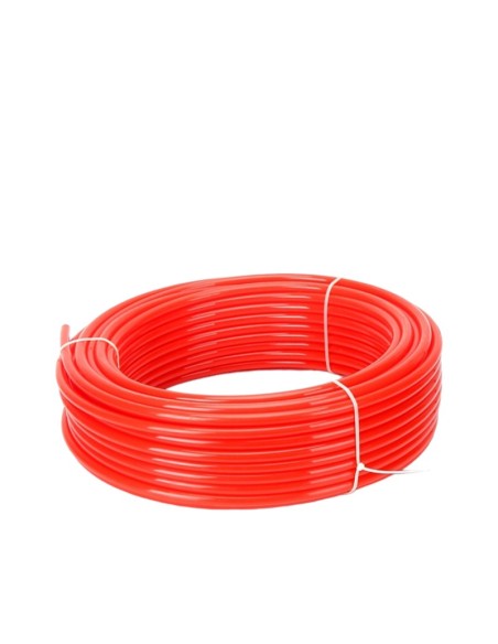 Tubo Aria Compressa 7,5x10mm in Poliuretano rosso flessibile 100 metri