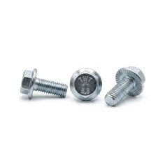 Viti Testa Esagonale Con Flangia Dentellata Tutto Filetto DIN 6921 Cl. 8.8 ZnB