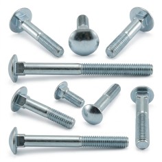 Viti Testa Tonda Con Quadro Sotto Testa UNI 5731 DIN 603 ISO 8677 Cl. 4.8 ZnB