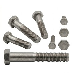 Viti Testa Esagonale Filetto Parziale Passo Grosso DIN 931 ISO 4014 Inox A2
