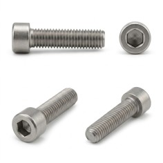 Viti Testa Cilindrica Esagono Incassato Tutto Filetto DIN 912 Inox A2 Grezzo