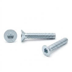 Viti Testa Svasata Piana Esagono Incassato 10.9 DIN 7991 Zincato Bianco M3-M20