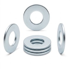 Rondella Piana DIN 125 A ISO 7089 100-140 HV Zincato Bianco in Acciaio M3-M45