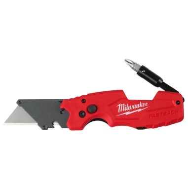 Milwaukee Coltellino 6 in 1 Richiudibile Portabit 1/4˝ Hex PH2 SL5.5 Spelacavi