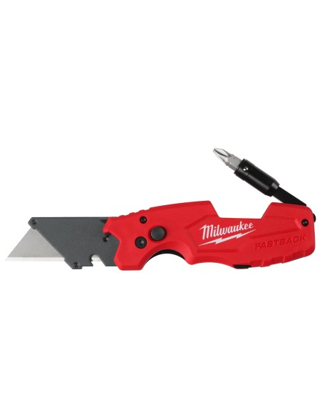 Milwaukee Coltellino 6 in 1 Richiudibile Portabit 1/4˝ Hex PH2 SL5.5 Spelacavi
