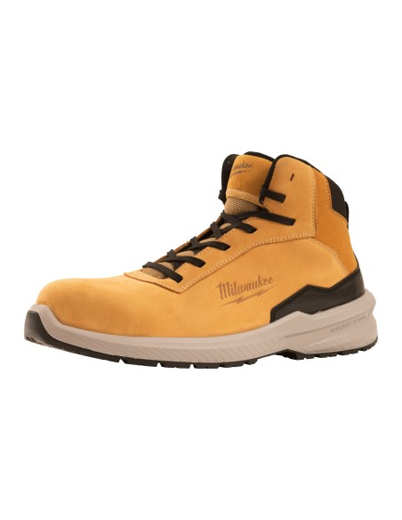 Milwaukee Scarpe Flextred S3S Beige ESD FO SR EN 20345:2022 Nubuck Metal Free