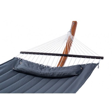 Xone Cuscino Imbottito per Amaca da Esterno 200x140 cm Portata 200 kg Grigio