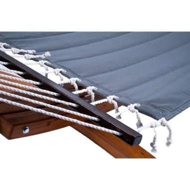 Xone Cuscino Imbottito per Amaca da Esterno 200x140 cm Portata 200 kg Grigio