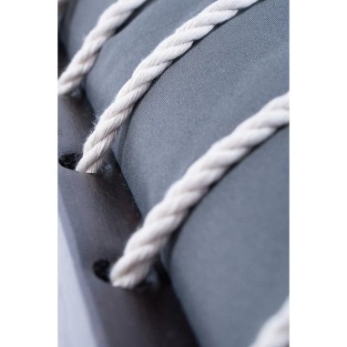 Xone Cuscino Imbottito per Amaca da Esterno 200x140 cm Portata 200 kg Grigio