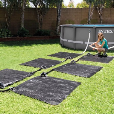 Intex Pannello Solare 28685 Riscaldatore Piscine Fuori Terra 120x120 cm