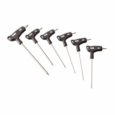 USAG 280 HXTX/SE6 Set 6 Chiavi Maschio TORX X-Grip Impugnatura Bimateriale