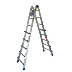 SCALA TELESCOPICA TRASFORMABILE MARCHETTI EQU45 9+9 4,35 MT 8 GRADINI