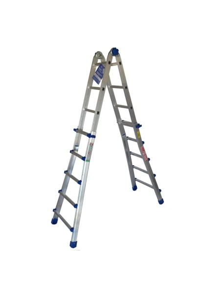 SCALA TELESCOPICA TRASFORMABILE MARCHETTI EQU45 9+9 4,35 MT 8 GRADINI