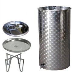 BOTTE PER VINO OLIO CONTENITORE PER ALIMENTI IN ACCIAIO INOX 18/10 BELVIVERE