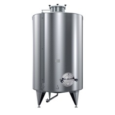 Serbatoio botte acciaio INOX AISI304 fondo conico con chiusino e piedi