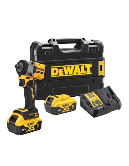 DeWalt DCF922P2T Avvitatore a Impulsi Compatto 1/2" 406Nm 18V XR Brushless 5 Ah