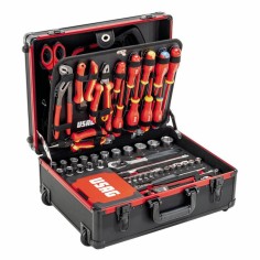 USAG 002 TME Valigia Trolley Assortimento Elettrotecnica 181 Pezzi