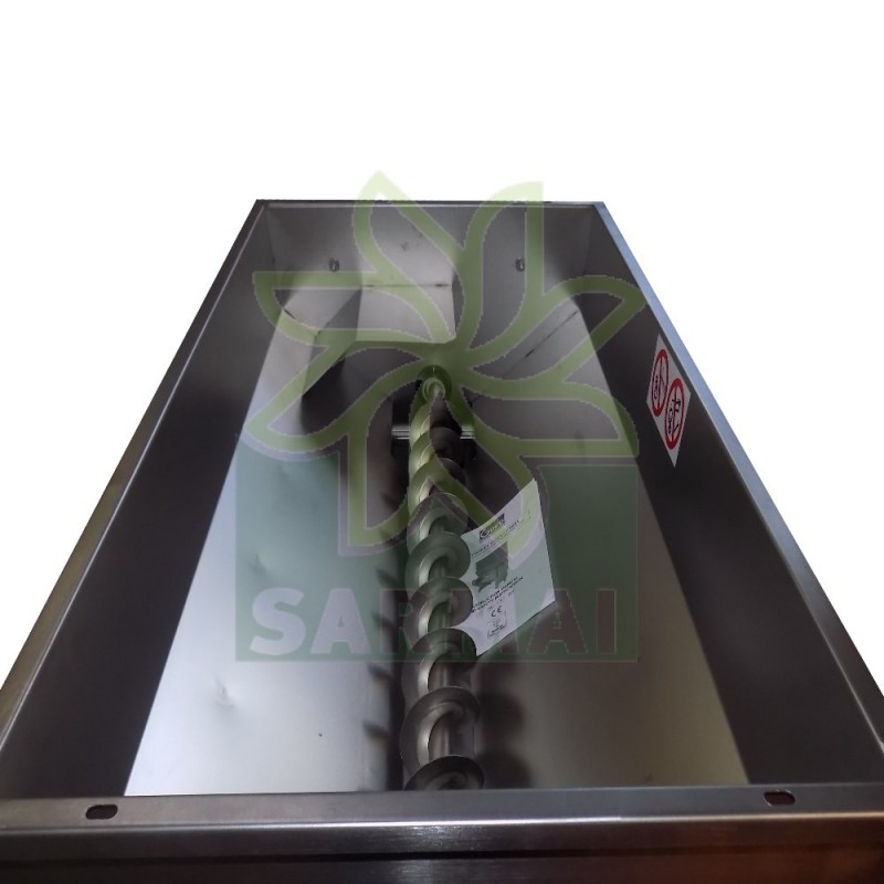 GRIFO DIRASPATRICE INOX PIGIATRICE UVA APRIBILE CON VASCA E POMPA MOTORE DA 1800W