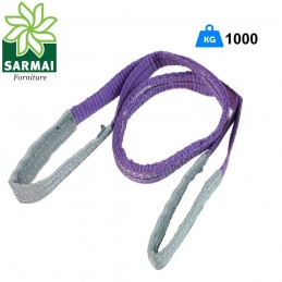 CINGHIE BRACHE FASCE DI SOLLEVAMENTO A DOPPIO STRATO VIOLA PORTATA MAX 2000 KG