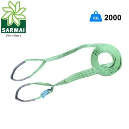 CINGHIE BRACHE FASCE DI SOLLEVAMENTO A DOPPIO STRATO VERDE PORTATA MAX 4000 KG