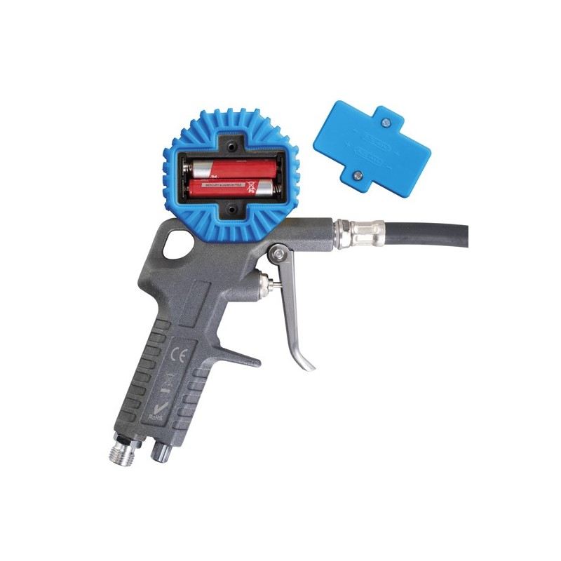 PISTOLA GONFIAGGIO FERVI CON MANOMETRO DIGITALE PER PNEUMATICI COMPRESSORE