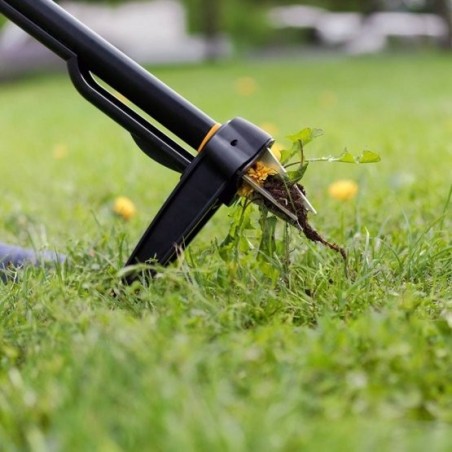 FISKARS Estirpatore XACT per erba erbacce infestanti da giardino lunghezza 1 m