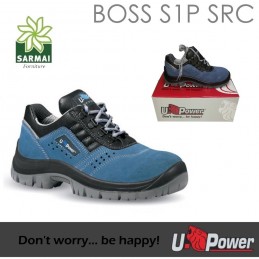 SCARPA UPOWER BOSS DA LAVORO ANTINFORTUNISTICA BASSA S1P SRC PELLE SCAMOSCIATA