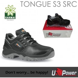 SCARPA U-POWER DA LAVORO ANTINFORTUNISTICA BASSA MOD.TONGUE S3 SRC PELLE