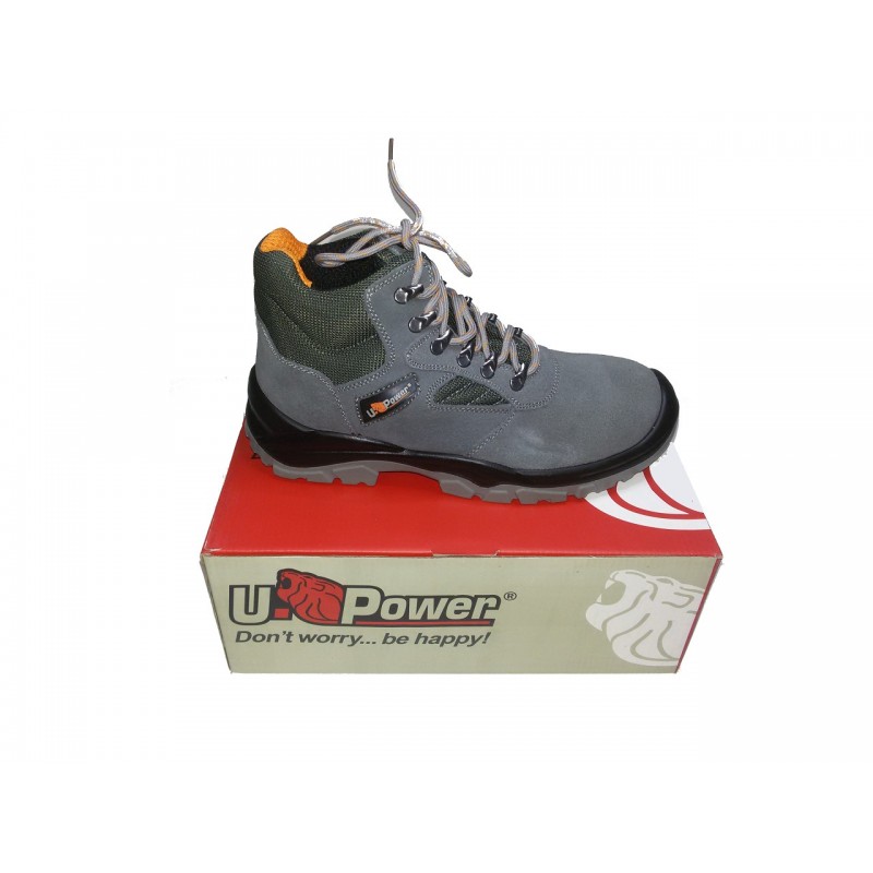 UPOWER SCARPE DA LAVORO ANTINFORTUNISTICHE ALTA SCAMOSCIATA S1P SRC MOD. REAL