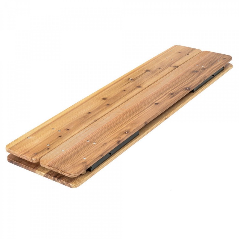 SET BIRRERIA TAVOLO  2 PANCHE RICHIUDIBILI IN LEGNO 220X70XH76 GIARDINO 3 GAMBE