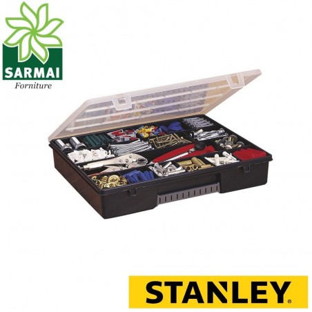 STANLEY ORGANIZER CASSETTA 18 SCOMPARTI PORTAMINUTERIE DOPPIA CHIUSURA ERMETICA