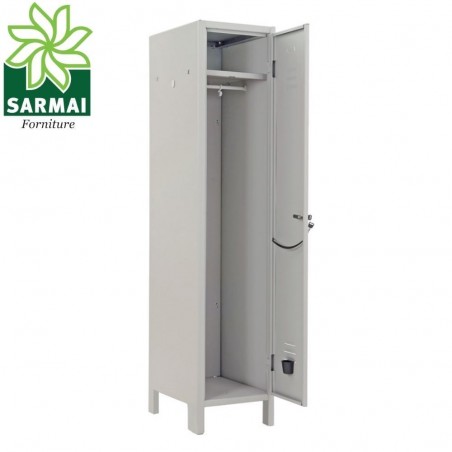 ARMADIETTO ARMADIO SPOGLIATOIO 1 ANTA 1 POSTO H179 NORMA ASL CON TETTO INCLINATO