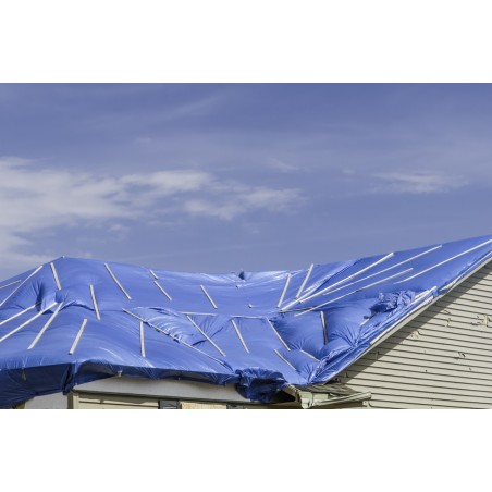 TELO TELONE OCCHIELLATO IMPERMEABILE ANGOLI RINFORZATI BLU POLIETILENE 90 gr/m²