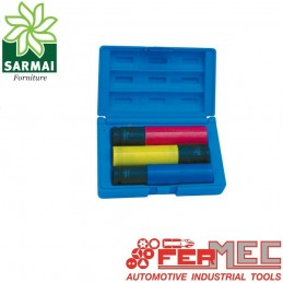 FERMEC 197LPS set 3 bussole esagonali 1/2 rivestite plastica cerchi lega