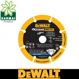 DEWALT DT40251 Disco da taglio per metalli diamantato 1000 tagli diametro 115 mm