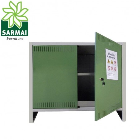 ARMADIO ARMADIETTO BASSO 100x40xH80 cm CERTIFICATO PER DEPOSITO FITOFARMACI SMONTATO
