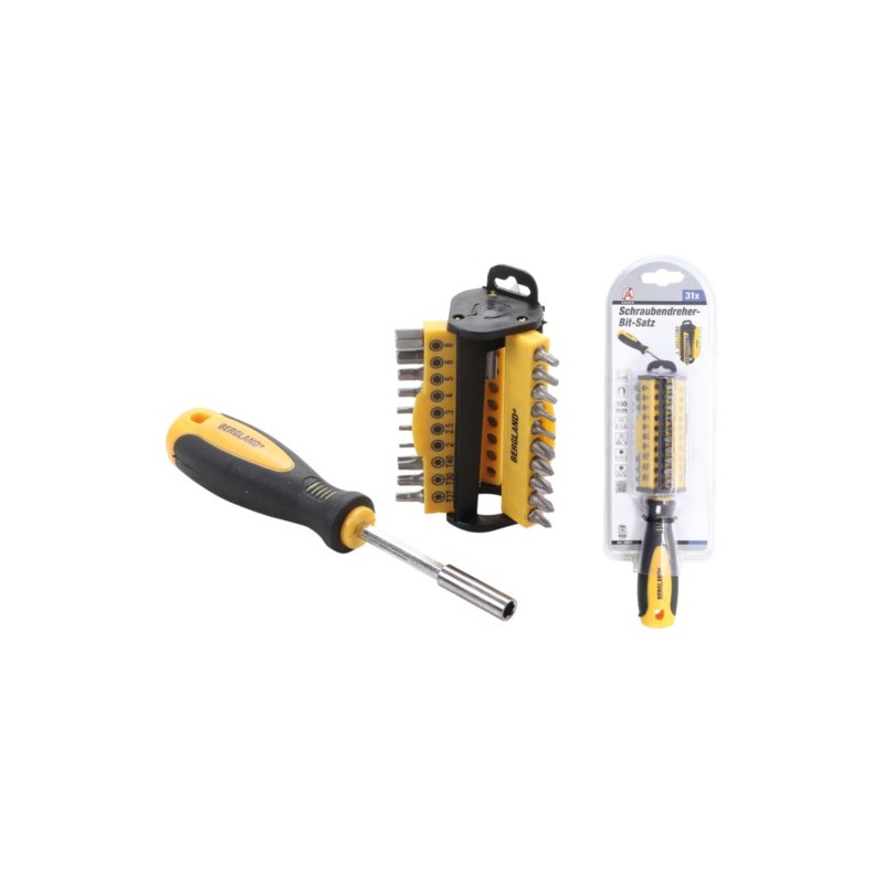 BGS 35831 assortimento 31 pz inserti bit Torx Phillips impugnatura porta inserti