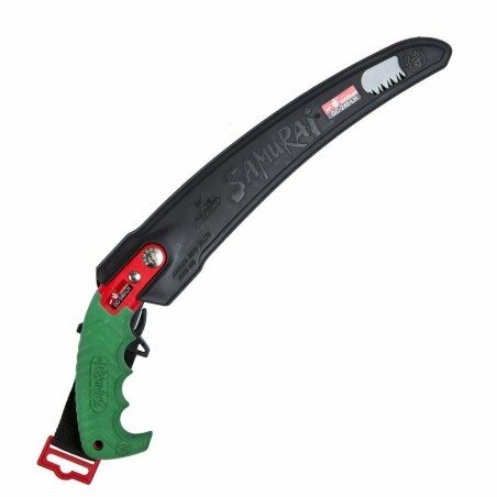 SEGHETTO LAMA CURVA DA POTATURA PROFESSIONALE SAMURAI 30 cm CON FODERO A CINTURA