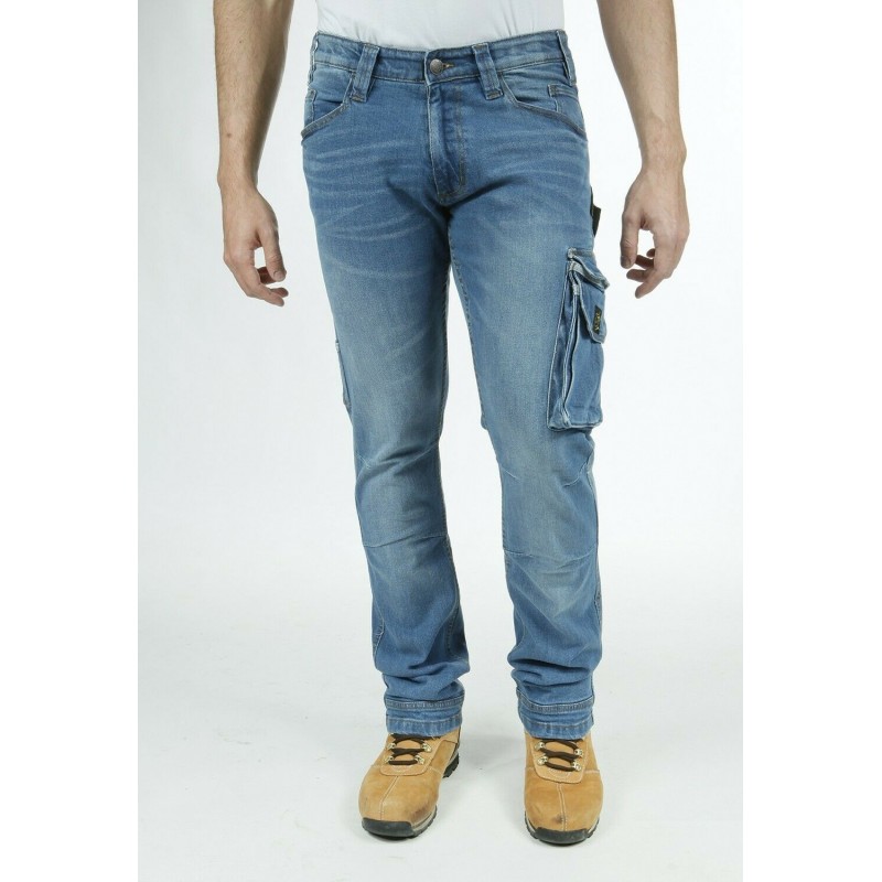 RICA LEWIS mod. JOB Pantalone pantaloni da lavoro jeans resistenti con tasconi