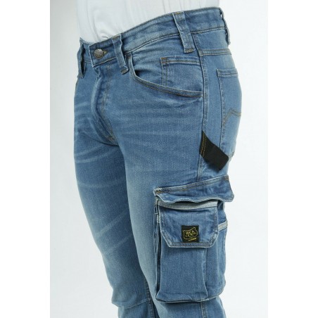 RICA LEWIS mod. JOB Pantalone pantaloni da lavoro jeans resistenti con tasconi