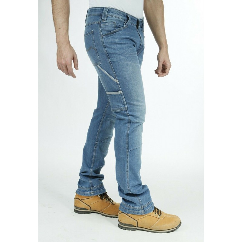 RICA LEWIS mod. JOB Pantalone pantaloni da lavoro jeans resistenti con tasconi
