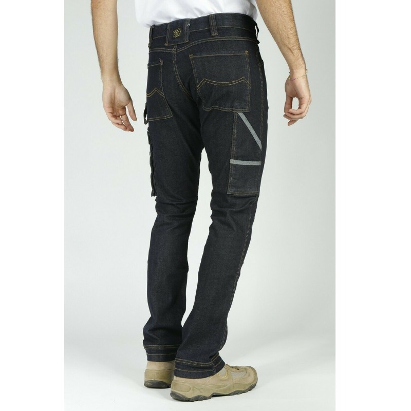 RICA LEWIS mod. JOBA Pantalone pantaloni da lavoro jeans resistenti con tasconi
