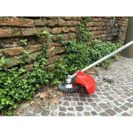 Testina decespugliatore universale spazzola conica ecologica acciaio Ø 17,5 cm