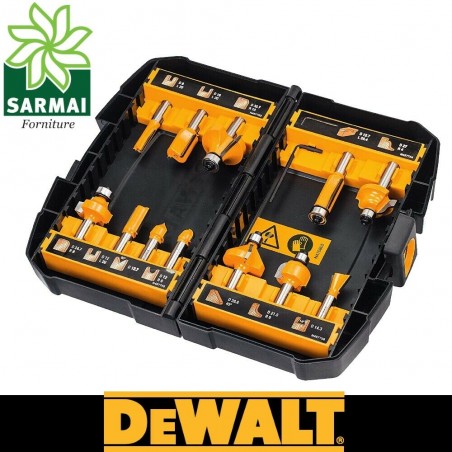 DeWALT DT90016-QZ SET 12 pz PUNTE FRESE DA LEGNO TAGLIO RAPIDO GAMBO 8 mm