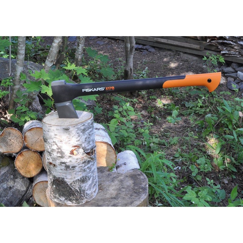 ASCIA DA SPACCO LEGNO FISKARS X17 M IMPUGNATURA CONFORTEVOLE CON FODERO