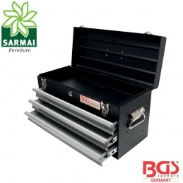 BGS 3312 cassetta cassettiera baule attrezzi in metallo con serratura VUOTA