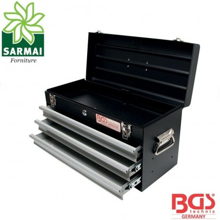 BGS 3312 cassetta cassettiera baule attrezzi in metallo con serratura VUOTA